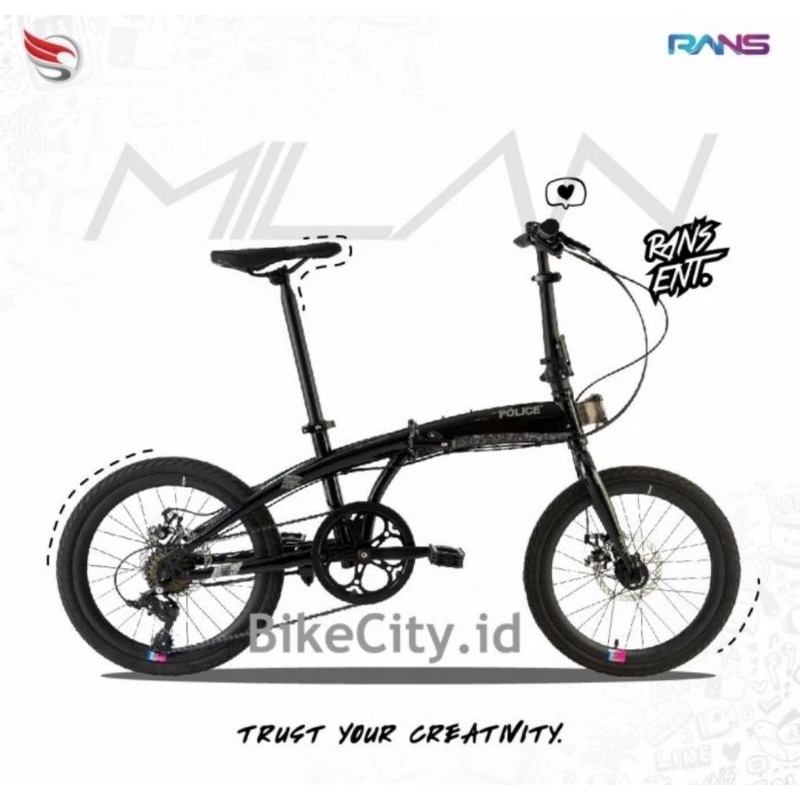 Sepeda Lipat ELEMENT POLICE MILAN RANS RAFFI AHMAD GEN 2