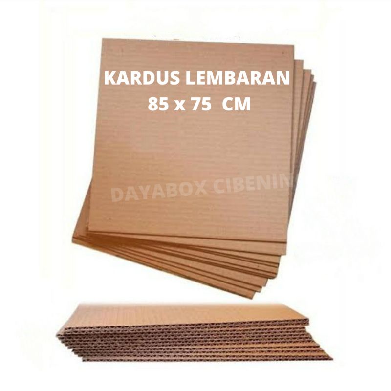 

Kardus Lembaran Baru 85x75 cm sheet karton single wall