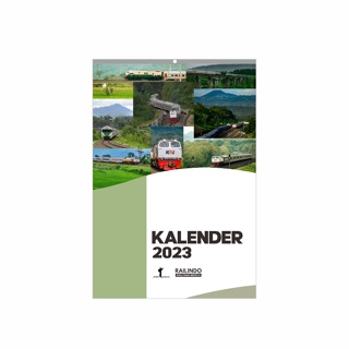 Kalender Dinding 2023  - Tema Kereta Api Indonesia