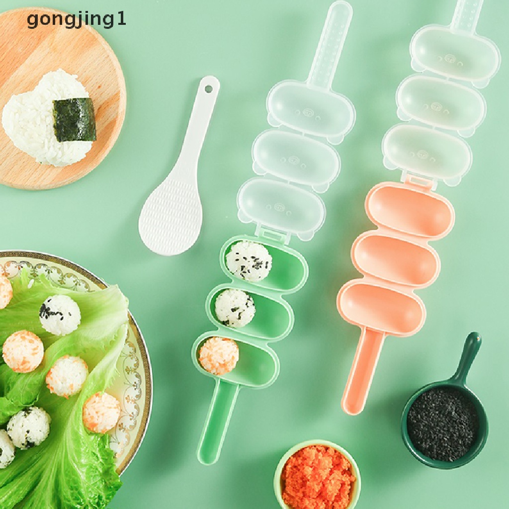 Ggg Rice Ball Mold Shakers Kids Lunch DIY Sushi Maker Mold Cetakan Alat Bento Dapur ID