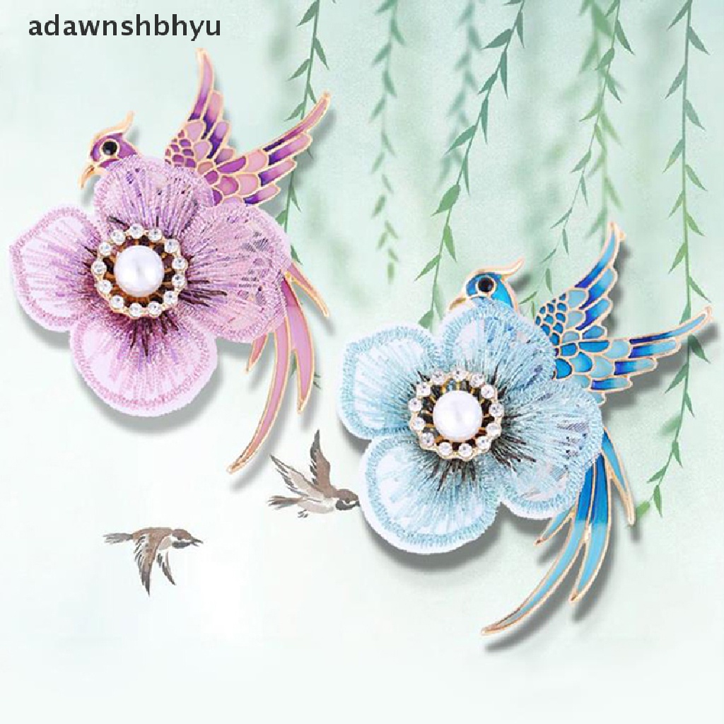 Adawnshbhyu 1Pc Bros Berlian Imitasi Untuk Wanita Enamel Burung Pin Merak Fashion Bros Hadiah ID