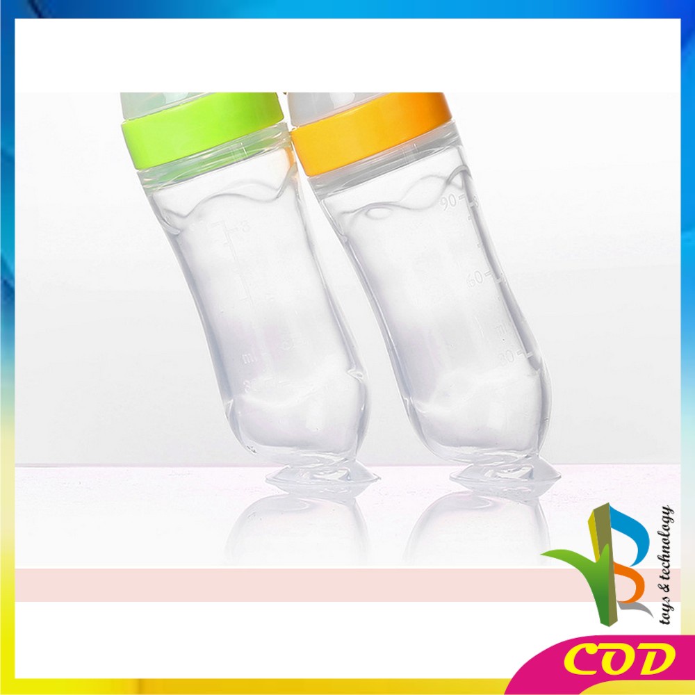 RB-C49-50 Botol Sendok Makan Bayi Botol Susu Dot Sendok Bubur MPASI Baby Spoon Feeder Food Grade