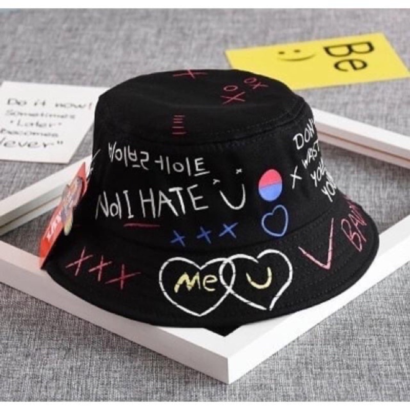 topi bulat wanita Korea