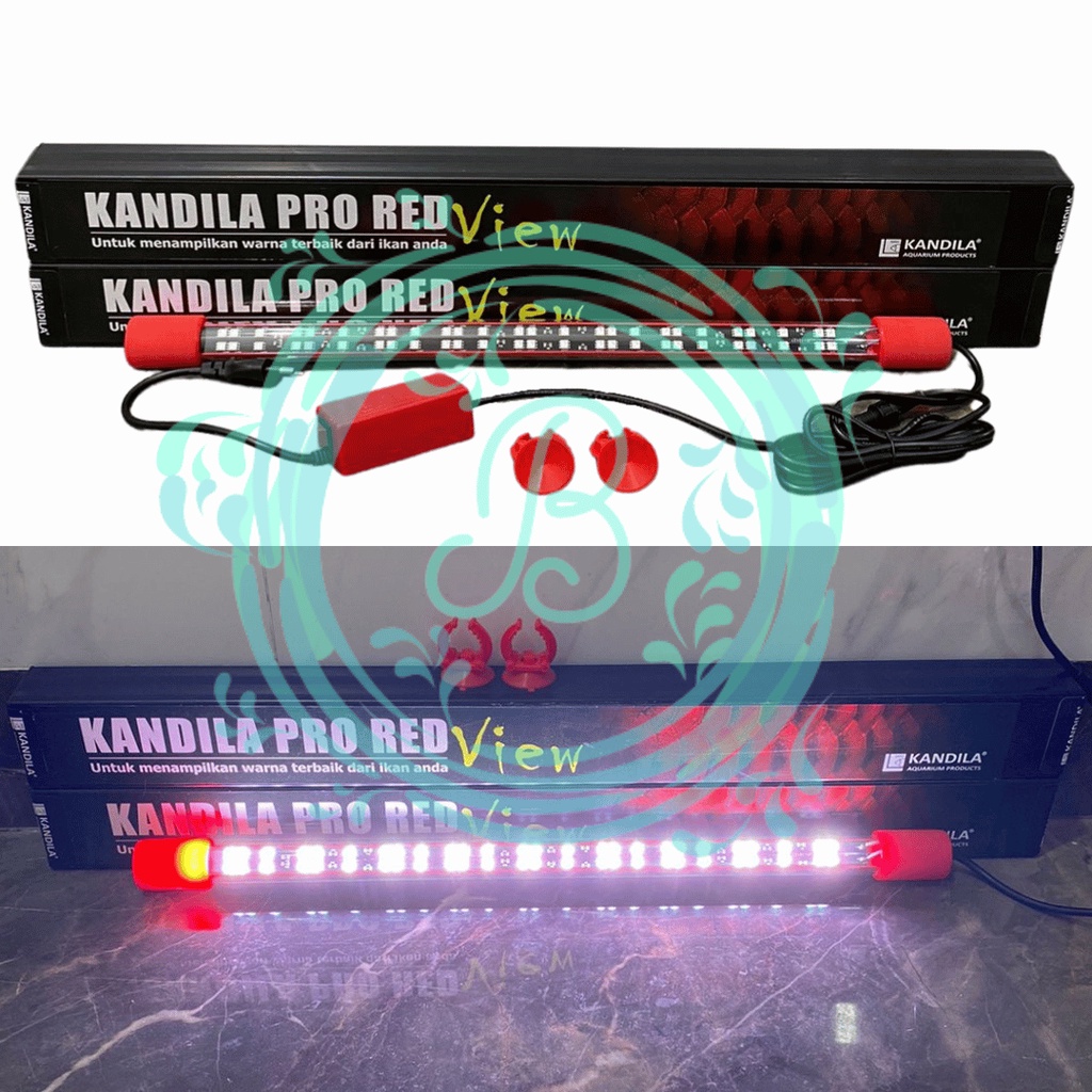 Lampu Tanning Kandila Pro Red View 800 Aquarium 80CM 80 cm / LED T8 Taning Warna Ikan Hias Arwana Oscar Koki Discus Channa Koi Louhan Arowana Lohan