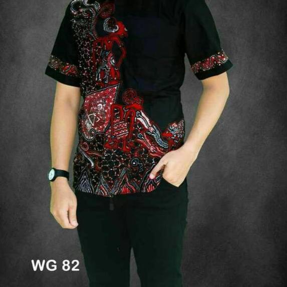 Murah Meriah Kemeja batik pria WG82
