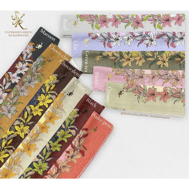 BOTANICAL scarf SYR By Fatimah Syahrini