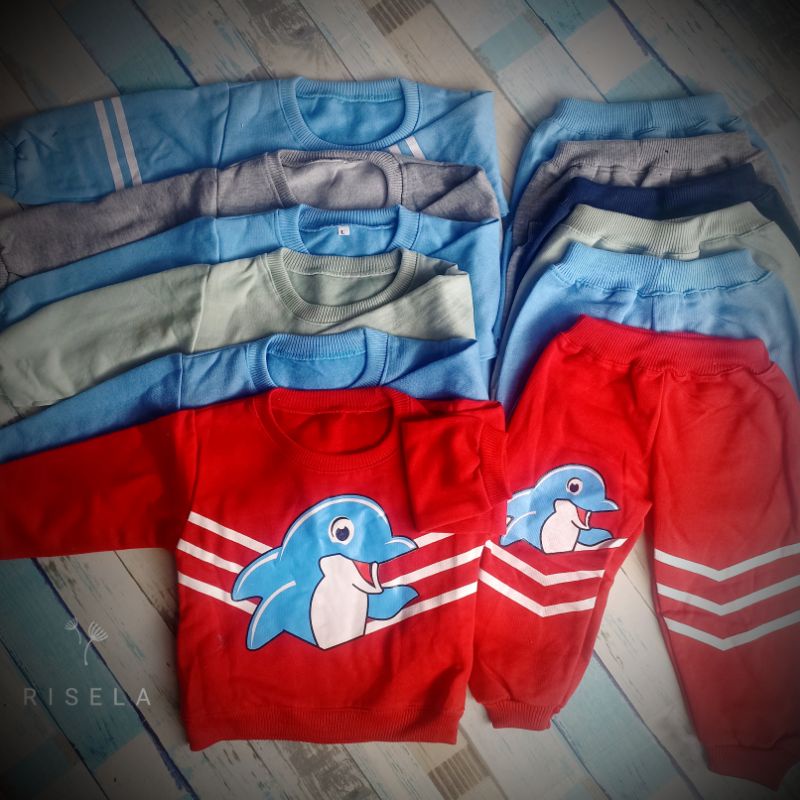1Set Jaket Bayi usia 1-3 tahun motif keren