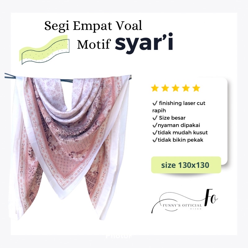 Hijab Voal Motif Syar’i 130x130