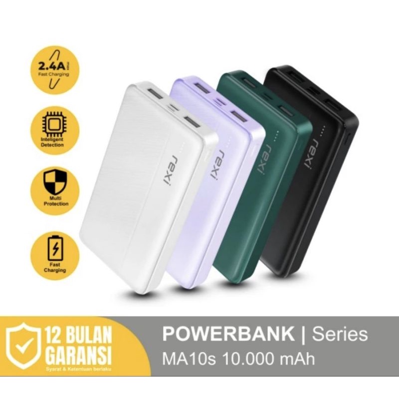 Rexi MA10S Powerbank 10000mAh Dual Output