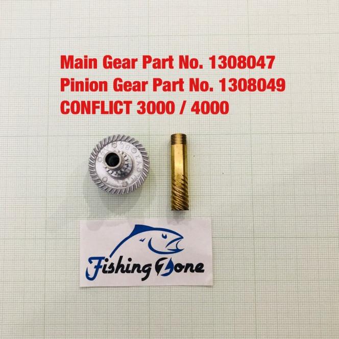 Penn Part - Main Gear + Pinion Gear Cft 8000 Spinning Reel