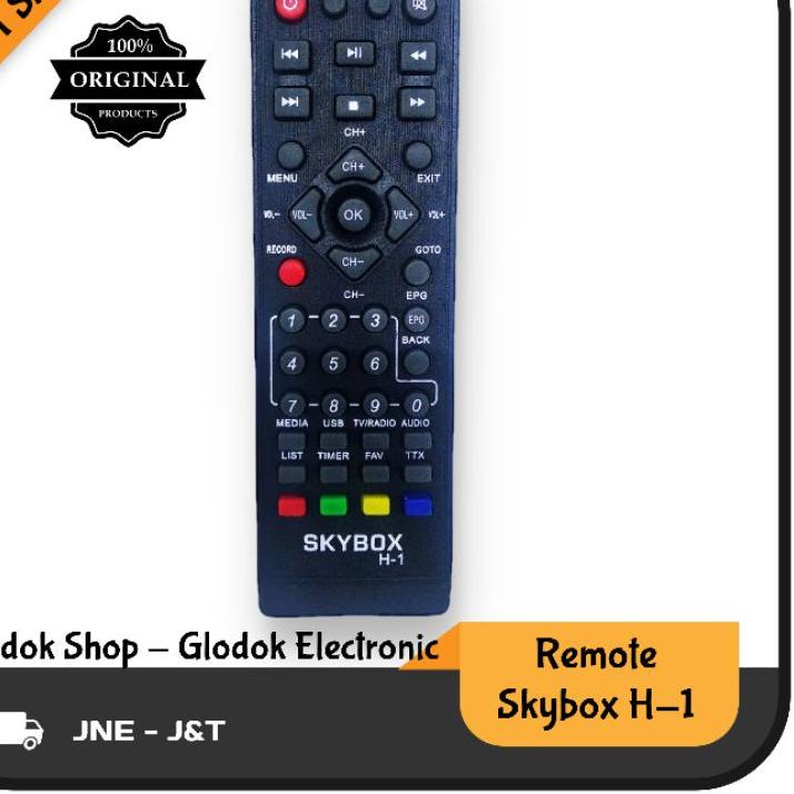 Terlaris REMOTE SKYBOX H-1 REMOTE RECEIVER PARABOLA SKYBOX H1 ORIGINAL . . . . .