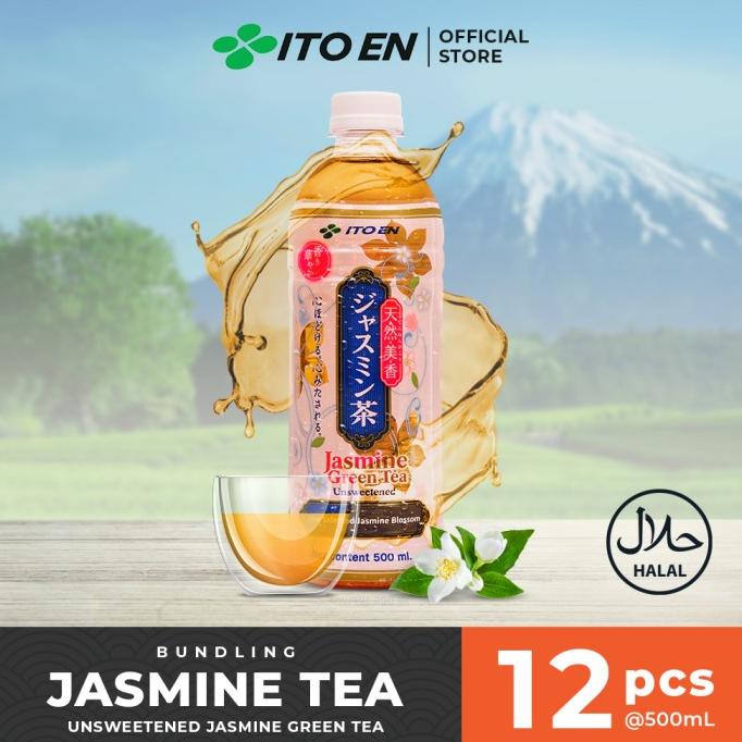 

ITO EN Unsweetened Jasmine Tea 500 ml @12 pcs - Teh Melati Bebas Gula