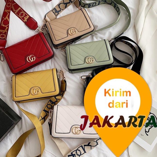 Terbaik.. TAS IMPORT FASHION SELEMPANG WANITA 3475 DAPAT 2TALI