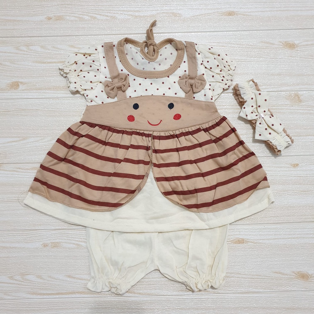 Dress Bayi / Dress Anak Perempuan Usia 0-6 Bulan / Pakaian Anak Perempuan Baju Baby Gracia