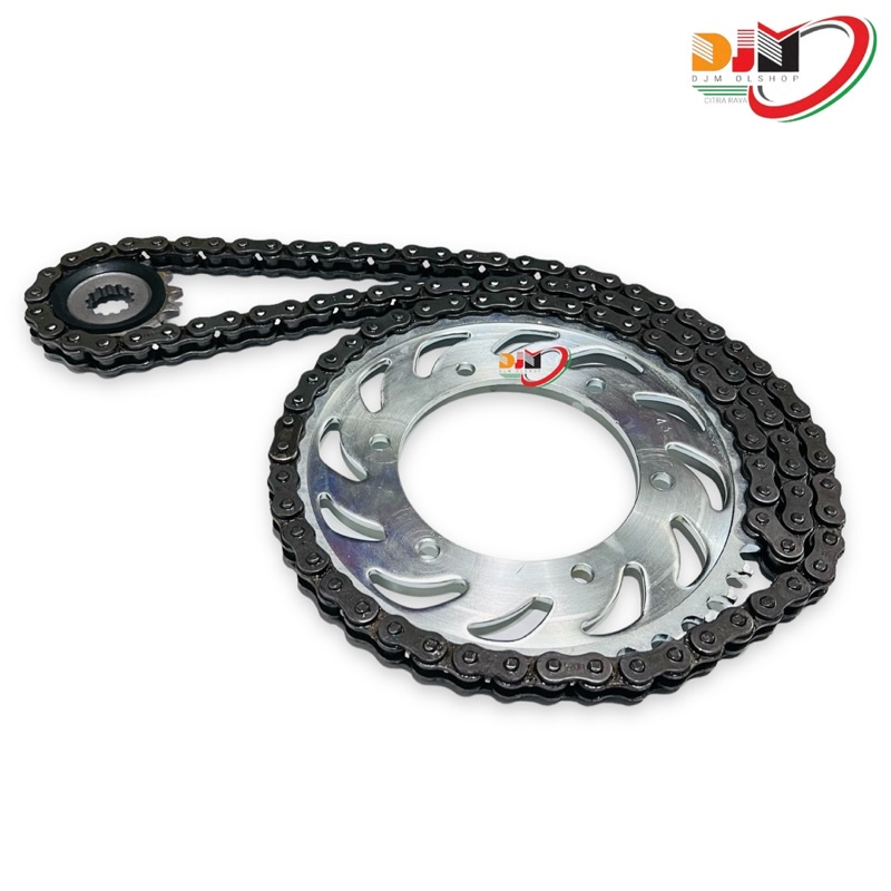 Gear Set Paket Ymh YZF R25 520H-14T 43T 112L Original TAJIMA