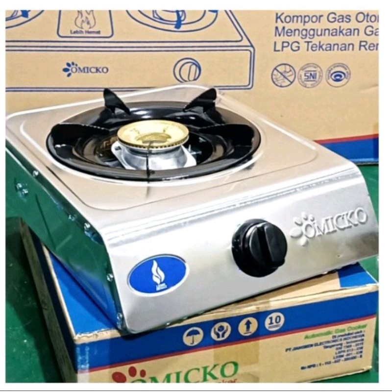 KOMPOR GAS 1 tungku OMICKO|kompor praktis| kompor minimalis| kompor gas|