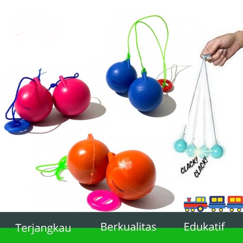 Mainan Tik Tok/ Tek Tek/ Etek Etek Mainan Jadul Latto Latto