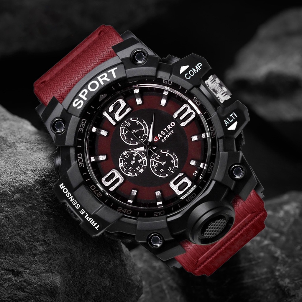 ✅COD Jam Tangan Pria Gastro Sport Analog Terbaru Jam Tangan Pria Analog Karet Quartz Terbaru 1125