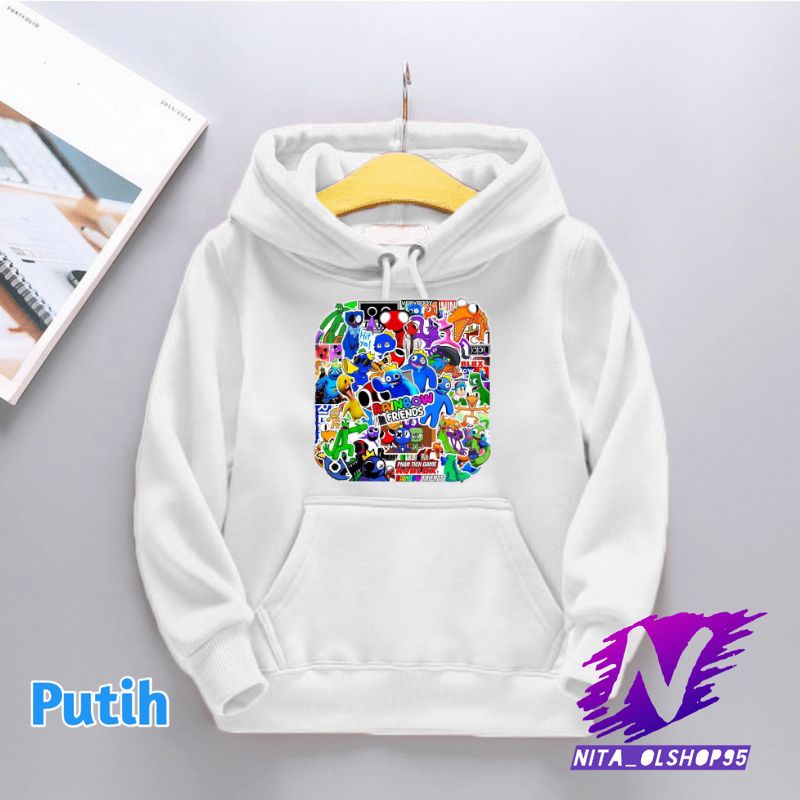 jaket anak hoodie sweater anak rainbow friends