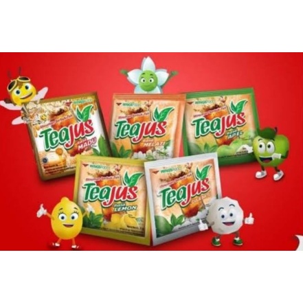 MINUMAN BUBUK TEA JUS ANEKA RASA 1 DUS = 360 SACHET