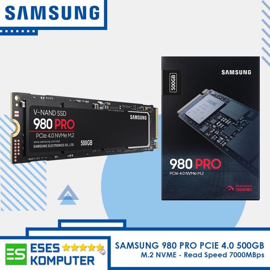 SSD SAMSUNG 980 PRO 500GB M.2 2280 PCIe Gen 4.0 x 4 NVMe