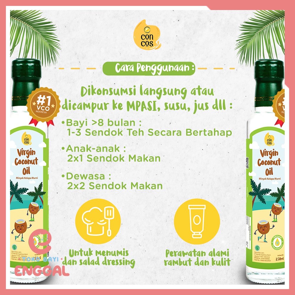 SALE DISKON 50% Concos Virgin Coconut Oil