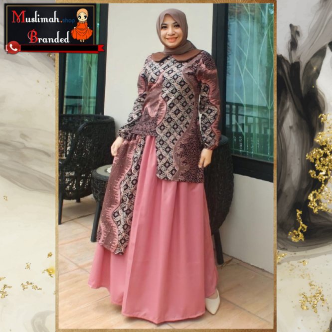 Setelan Batik Deura Rok D291 / Setelan Rok Remaja Terbaru / Set Atasan Bawahan Wanita  MUSLIMAH BRAN