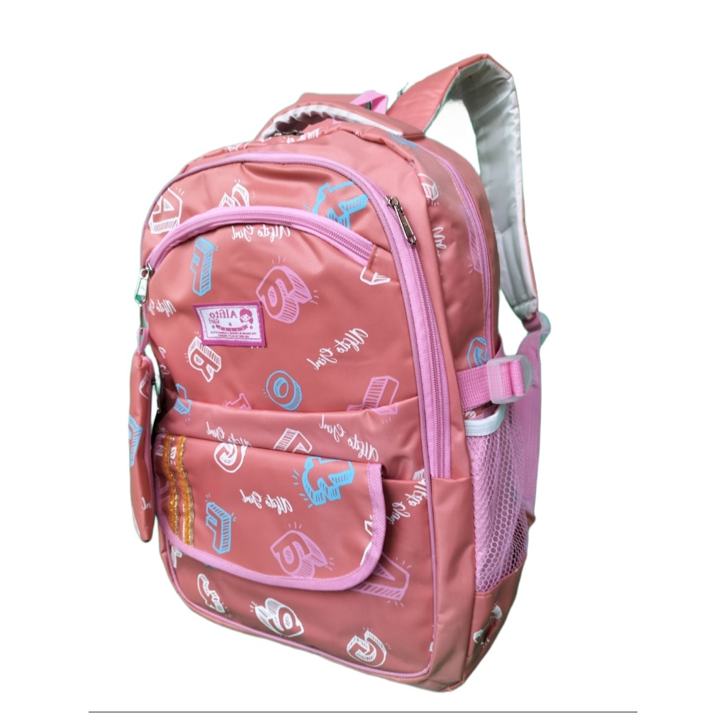 Alfito Girl Tas Ransel Wanita Backpack Laptop 15 inch Warna Jumbo