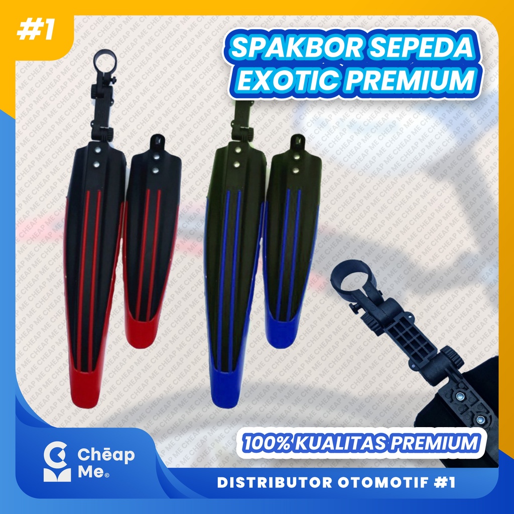 Spakbor Sepeda Lipat DEPAN BELAKANG Model Colok Lipat UNIVERSAL