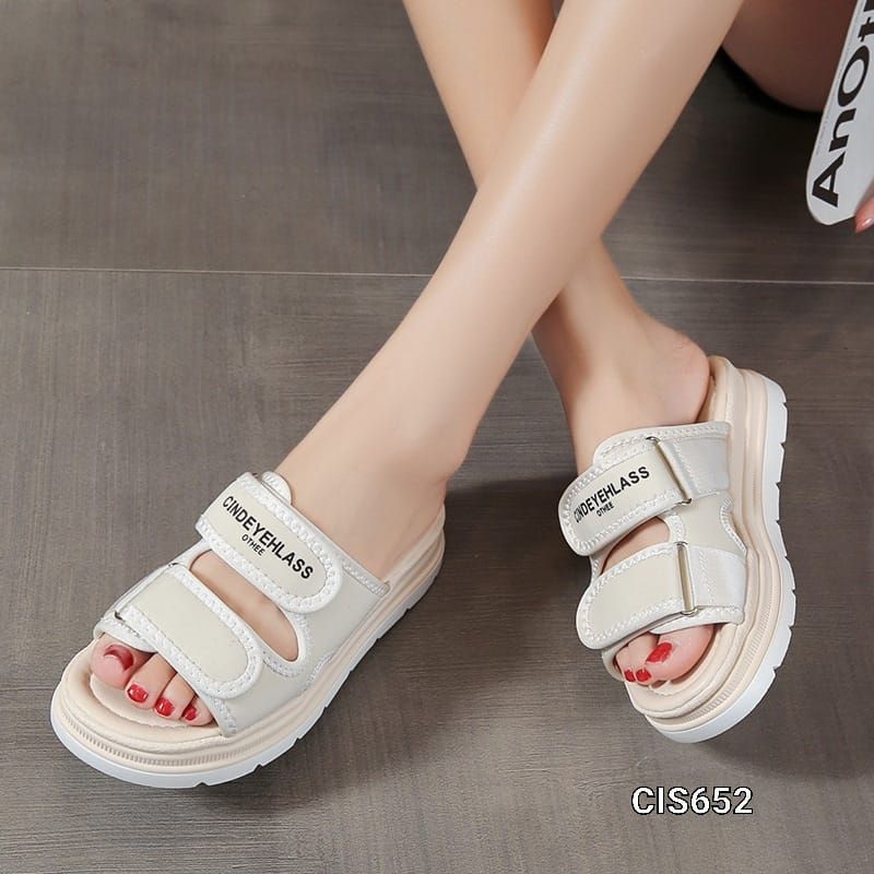 SANDALS SLOP WEDGES BOTTOM SLOP HIKS KOREA CIS652