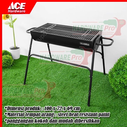 Pemanggang Arang Bbq Square Alat Pemanggang Arang Bbq Tungku Hitam Tanpa Penutup By Azko Indonesia