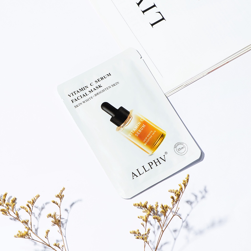 [Ori100%] Allphv Sheetmask Serum Mask Acne Treatment Vitamin C pemutih Pelembab Mengecilkan Poripori