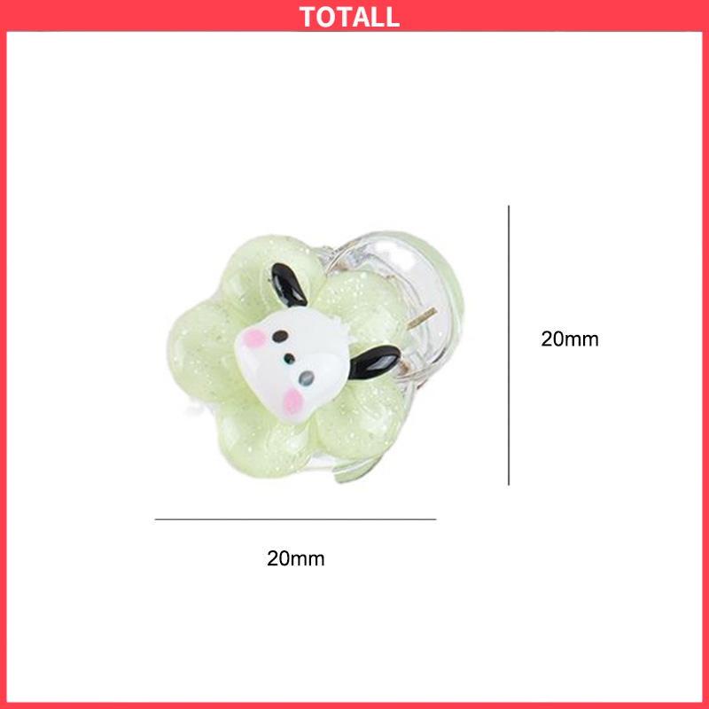 COD Jepit Rambut Bunga Transparan Cinnamoroll Kuromi Teenage Student Cartoon Sweet Hair Clip-Totall