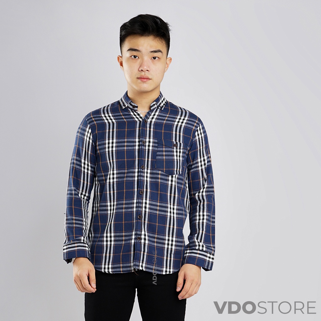 17B-32B KEMEJA FLANEL PRIA LENGAN PANJANG - M L XL - DEWASA BAJU FLANNEL VDOSTORE TANGAN PANJANG HITAM NAVY ABU MOTIF KEMEJA COWOK MURAH DEWASA SANTAI TEBAL KUALITAS IMPORT BAJU PANEL FANEL