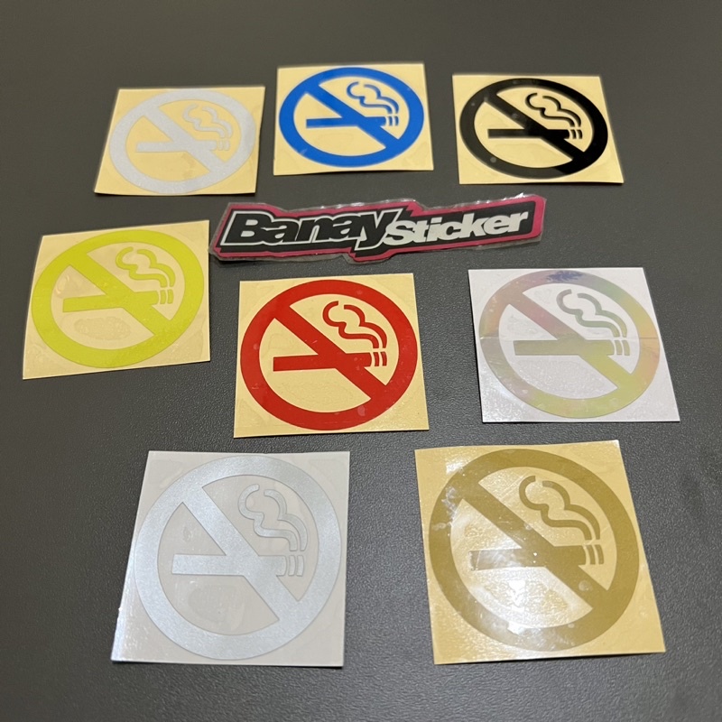 STICKER NO SMOKING Stiker DILARANG MEROKOK Cutting