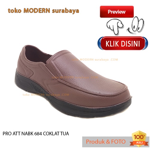 Sepatu pria casual slip on karet anti air PRO ATT NABK 684