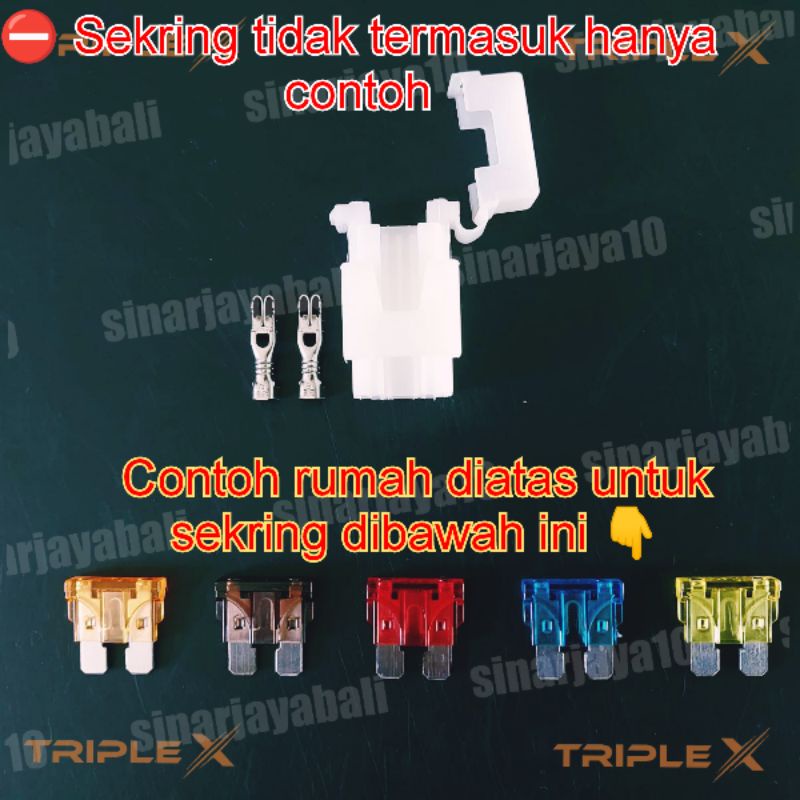 Jual Tempat Sekring Tancap Besar Soket Socket Rumah Fuse Besar Holder