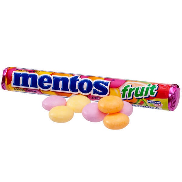 Mentos Mint &amp; Fruit *Permen Mentos * Permen Roll Rasa Buah &amp; Mint * 37g