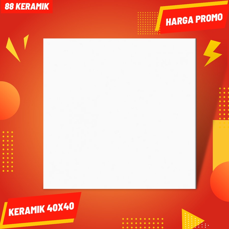 Keramik Lantai 40x40 Putih Polos All White - ROSALIA KW3