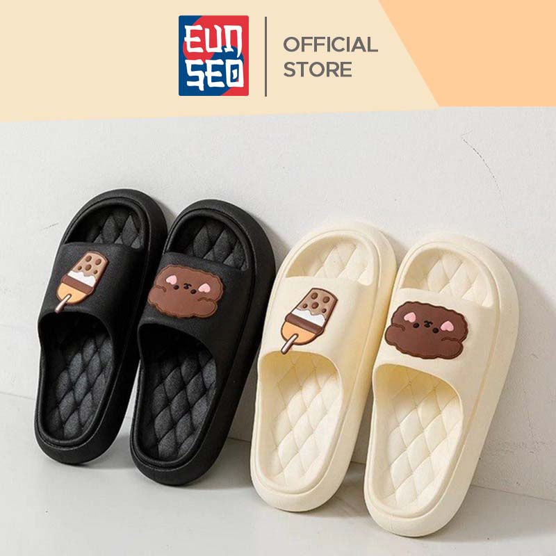 Sandal Wanita Empuk Anti Slip Motif Boba Sheep Sandal Fashion Korea EUNSEO