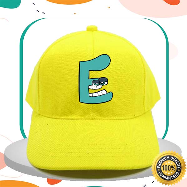 TOPI BASEBALL ANAK MOTIF HURUF A-Z ALPHABET LORE 2-9 Tahun