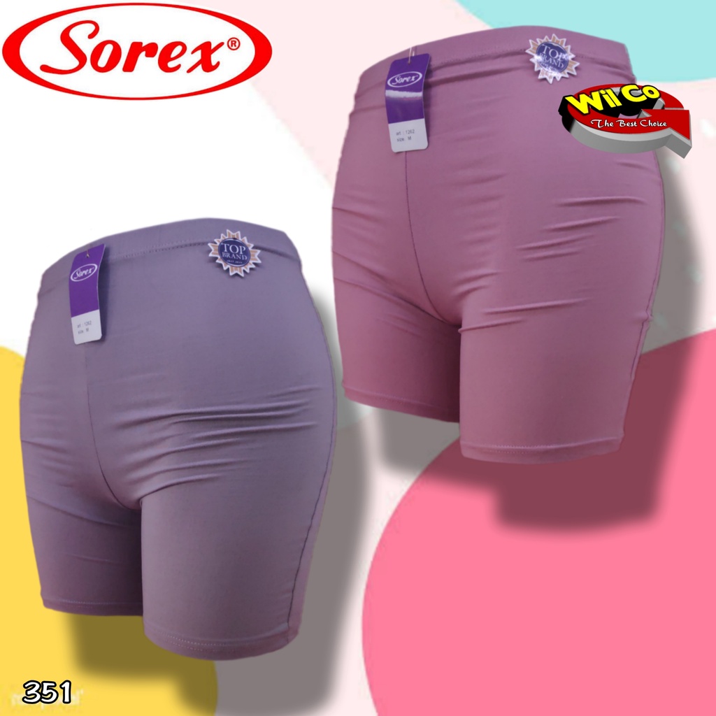 K351 - (Harga Per 1 Potong) SHORTPANTS CELANA DALAM STRETCH PENDEK WANITA SOREX BB 35 - 55