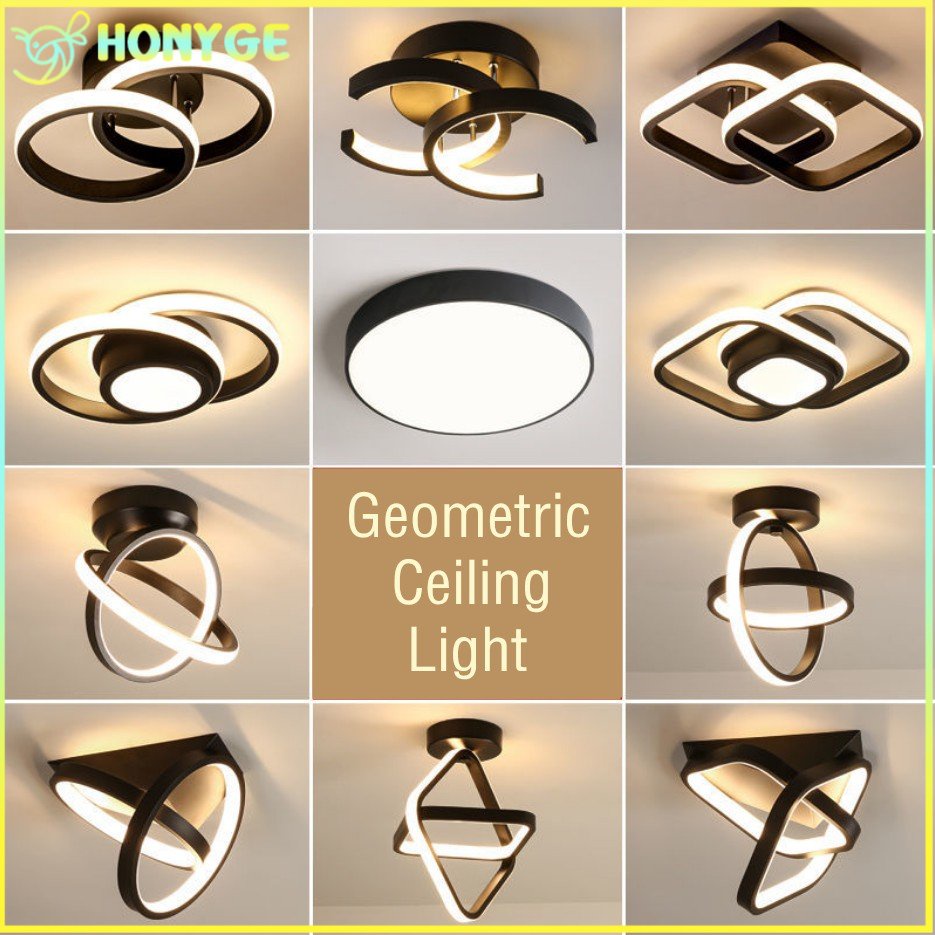 3 Colors Lampu Plafon LED Ceiling Light Lampu Hias Gantung Rumah Ruang Tamu Kamar Minimalis Tempat Lampu Plafon Ceiling Lamp