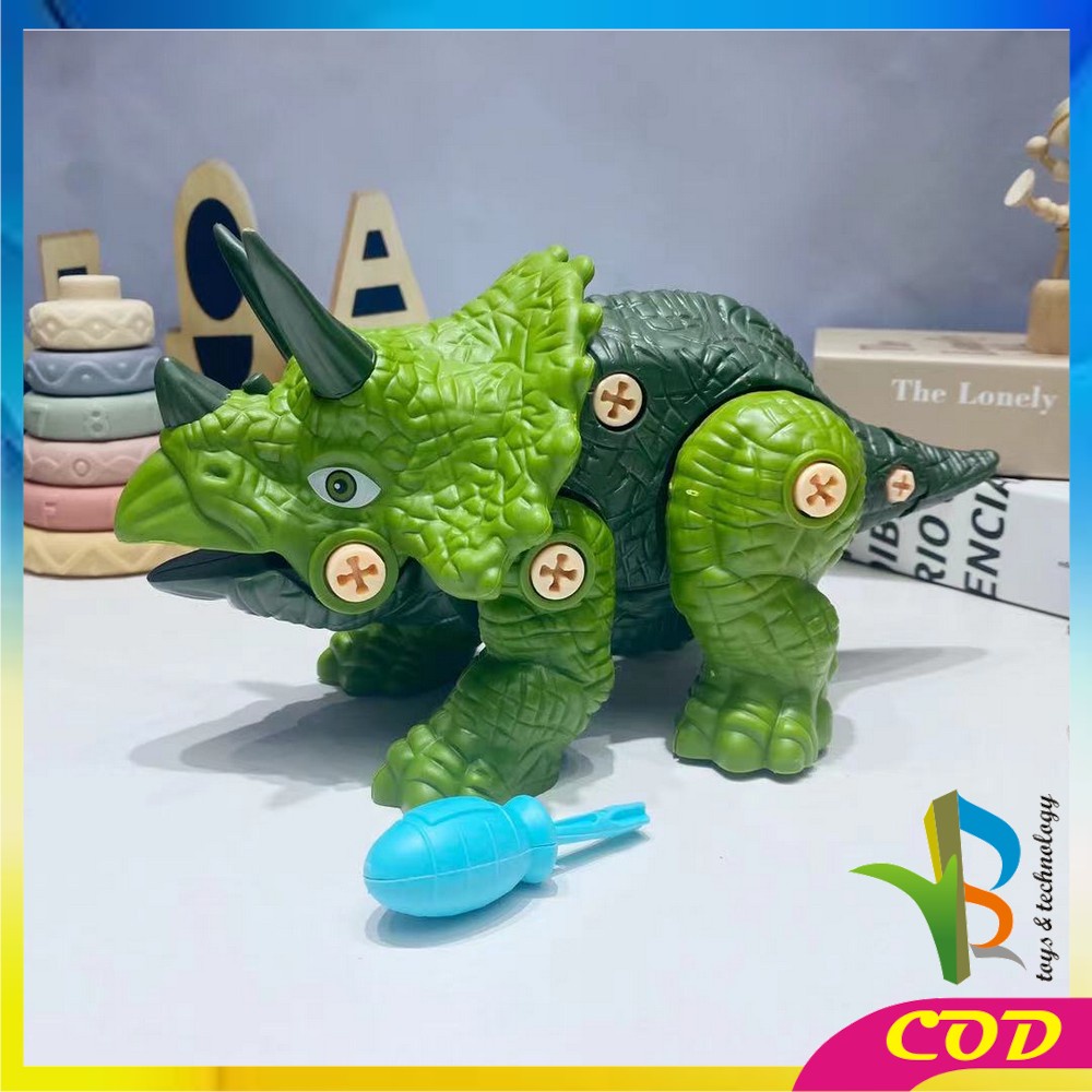 RB-M158 Mainan Anak Dinosaurus DIY Mainan Dino Mainan Edukasi Bongkar Pasang / Mainan Assembly