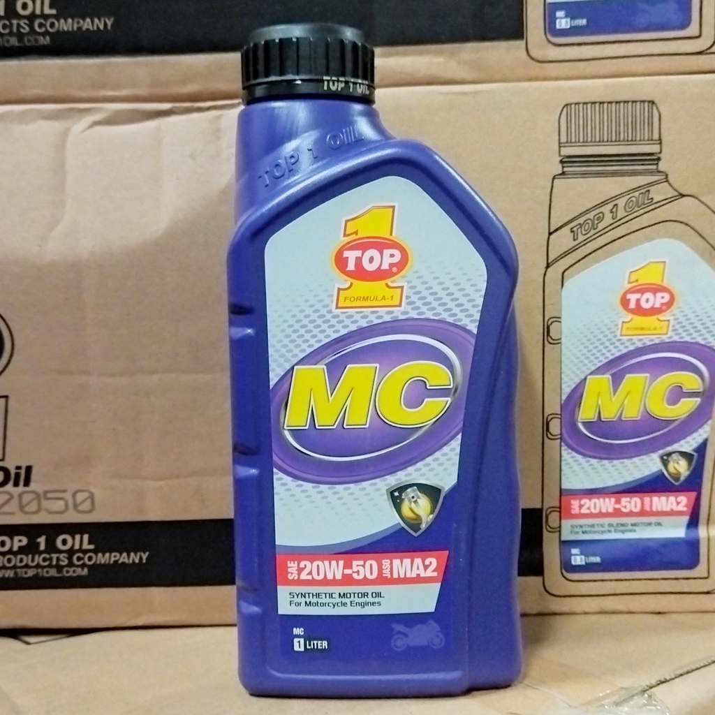 OLI MESIN MOTOR TOP 1 / TOP1 / TOP ONE MC 20W-50 1 LITER