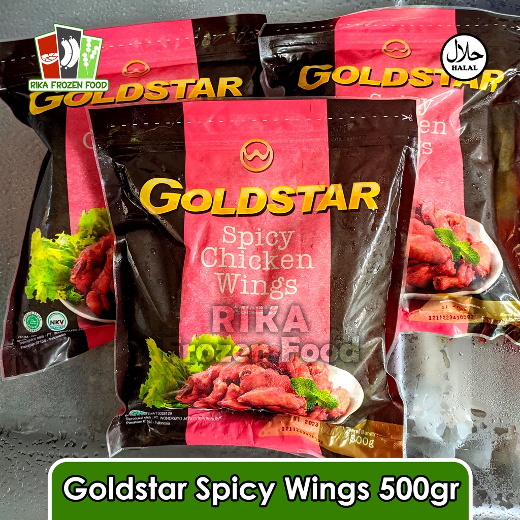 

Goldstar Spicy Chicken Wings / Sayap Ayam Pedas 500gr