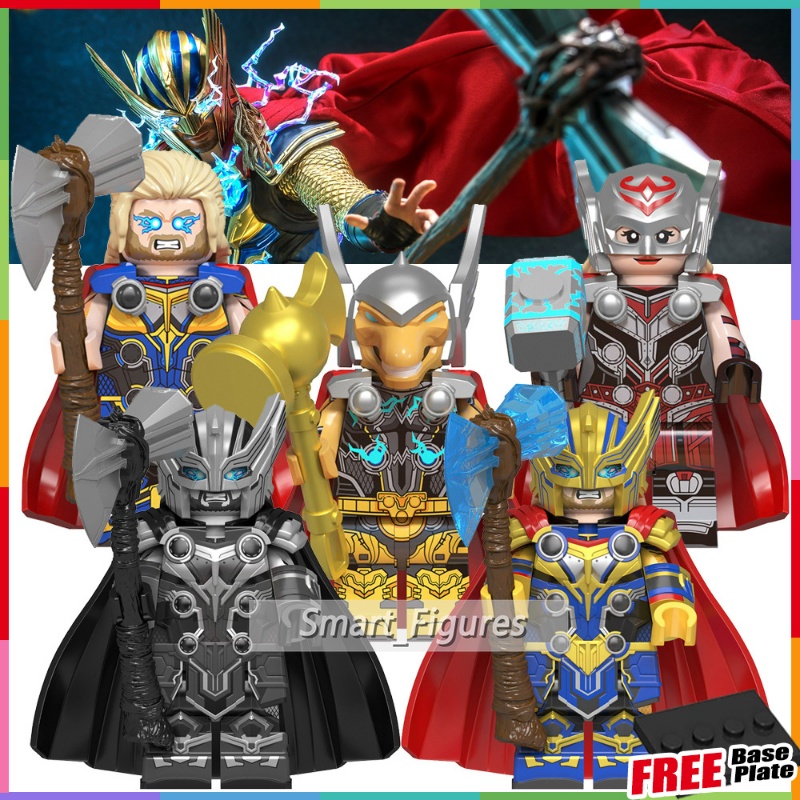 Thor Minifigures Dark Thor Odin Borson Korg Jane Foster Gorr Asgard Pembela Mainan Hadiah Angka Mini WM2417-B