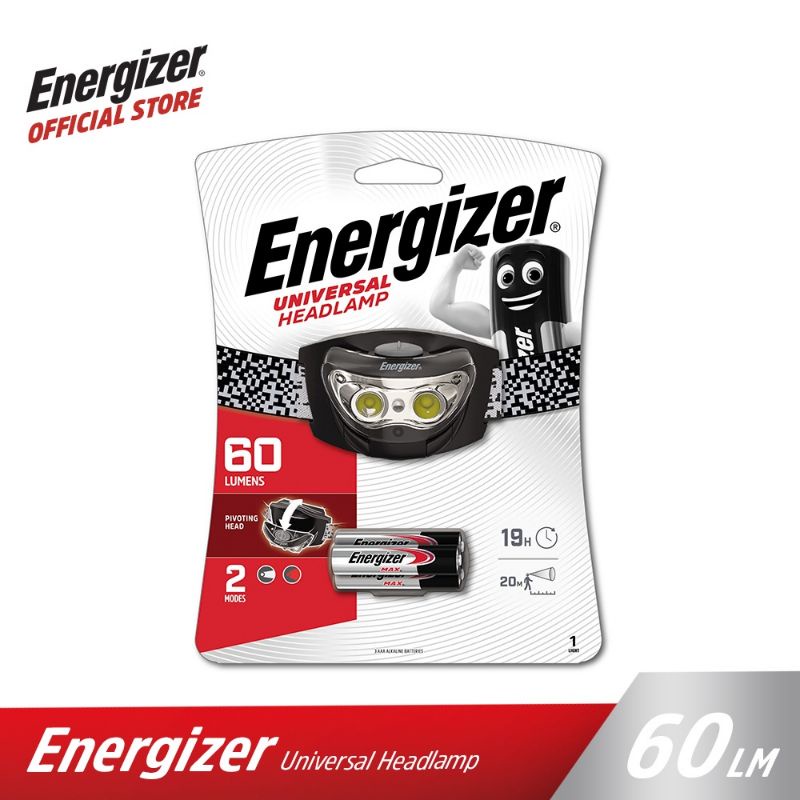 HEADLAMP ENERGIZER 3 LED 60 LUMENS / SENTER KEPALA ENERGIZER