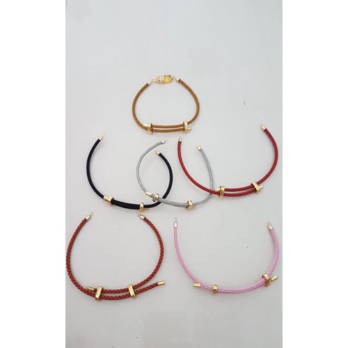 Gelang kawat serut waterproof kaitan 2 sisi charm