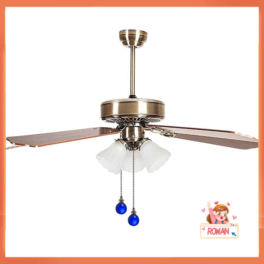 R-flower Ceiling Fan Pendant Untuk Saklar Lampu Toilet Tarik Nordic Bentuk Bola Desainer Gaya Kristal Ornamen Rumah Kipas Pendant